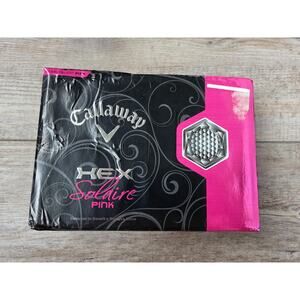 Callaway HEX Solaire Pink Golf Balls 1 Dozen 12 New Open Box Wrinkled Packaging